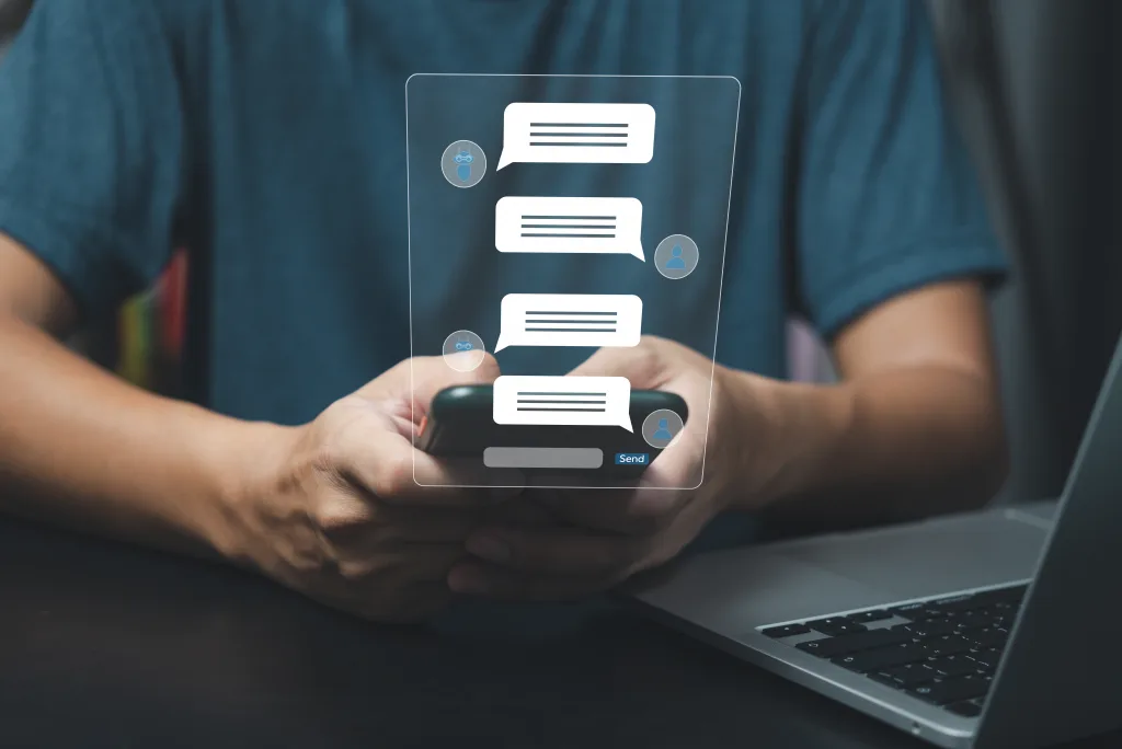 image of consultant advising a business